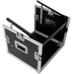 EXTREME YC8UR9M FLIGHT CASE LEGNO 10MM COMBO UNITA RACK 8U MIXER 9U 3 COPERCHI 6 CHIUSURE 2 MANIGLIE 4 RUOTE