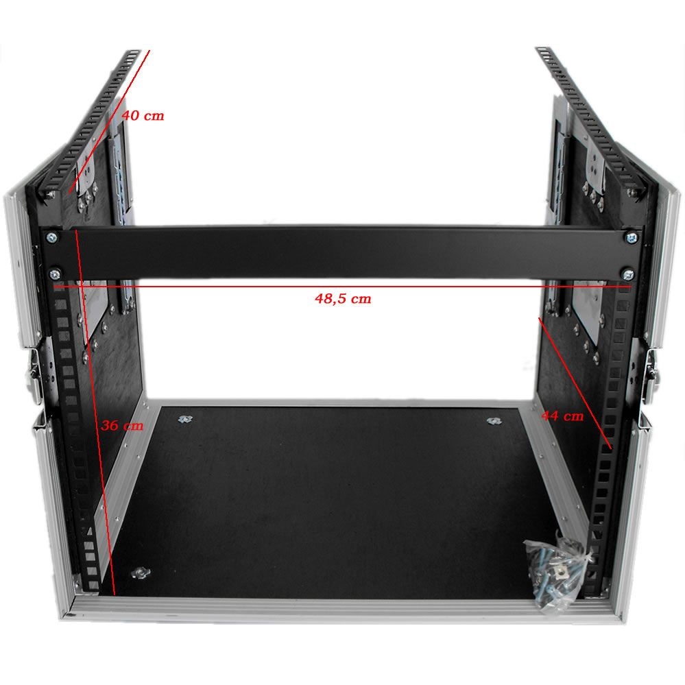EXTREME YC8UR9M FLIGHT CASE LEGNO 10MM COMBO UNITA RACK 8U MIXER 9U 3 COPERCHI 6 CHIUSURE 2 MANIGLIE 4 RUOTE