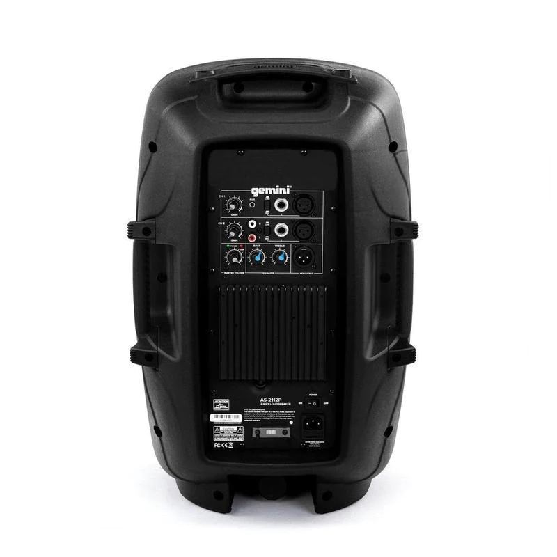 GEMINI AS2112P CASSA ATTIVA 2 VIE 1500W PICCO WOOFER 12" 2 CANALI EQ2 BANDE