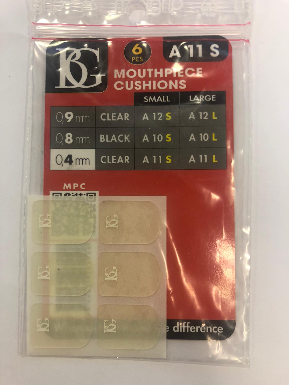 BG FRANCE BG BA11S KIT 6 PROTEGGI BOCCAGLIO TRASPARENTI PER CLARINETTO IN SIB 0,4MM (SMALL)