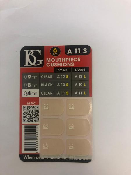BG FRANCE BG BA11S KIT 6 PROTEGGI BOCCAGLIO TRASPARENTI PER CLARINETTO IN SIB 0,4MM (SMALL)