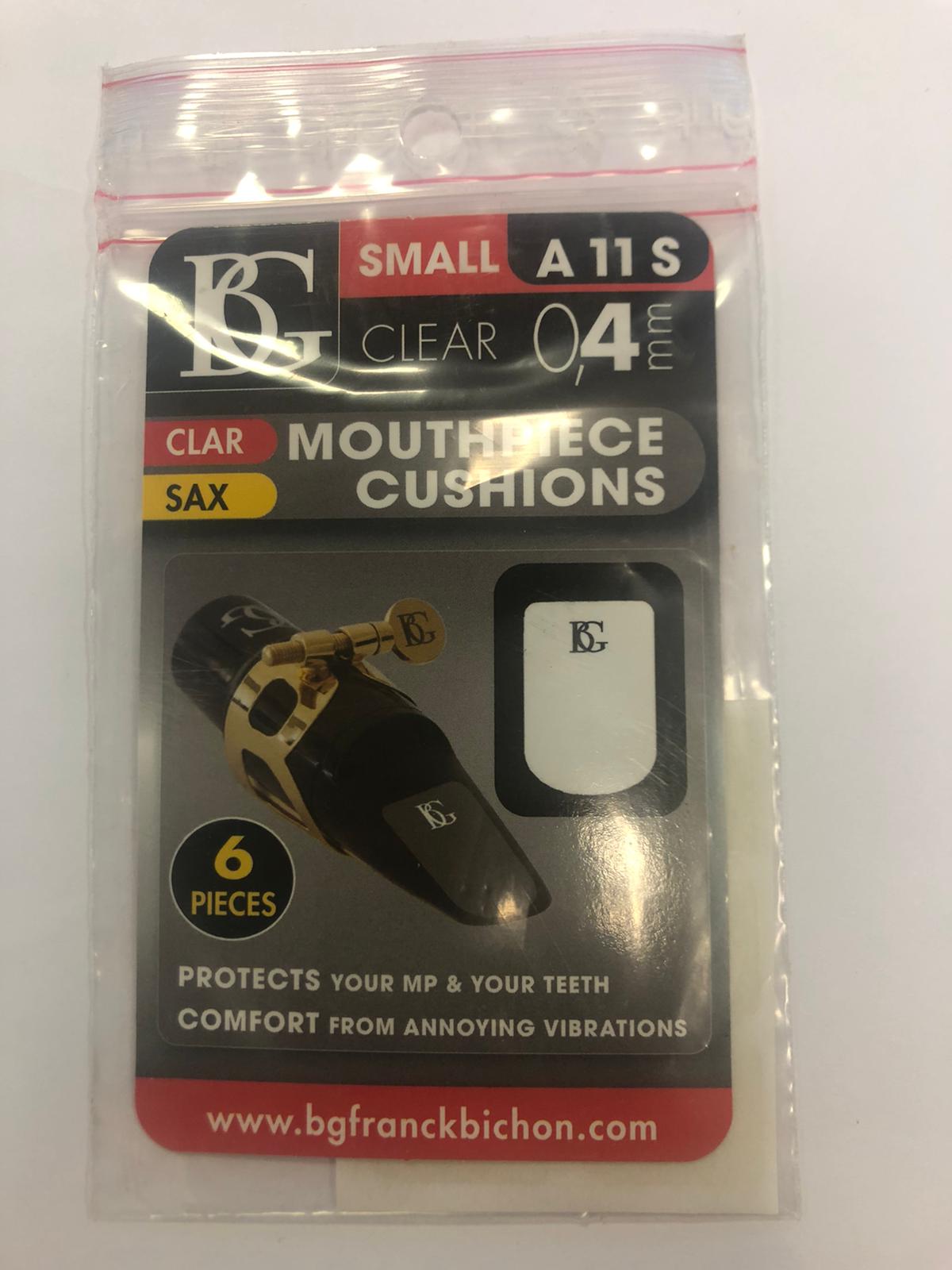 BG FRANCE BG BA11S KIT 6 PROTEGGI BOCCAGLIO TRASPARENTI PER CLARINETTO IN SIB 0,4MM (SMALL)