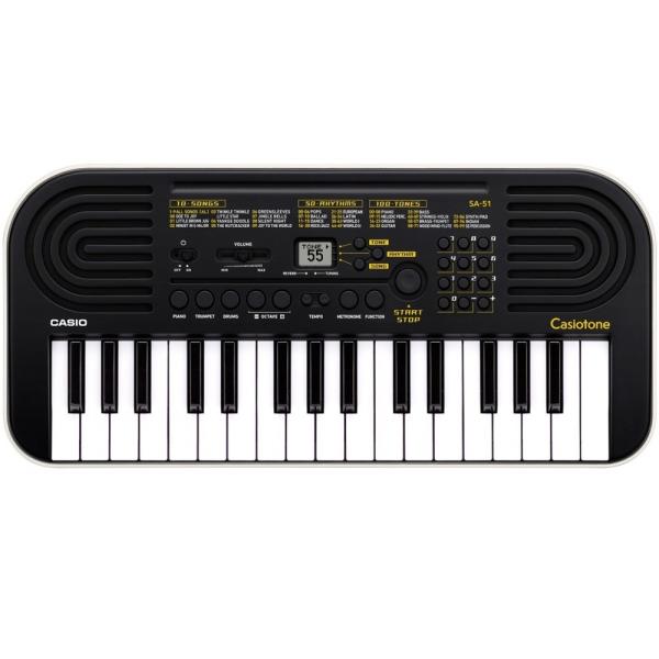 CASIO SA51 TASTIERA PORTATILE 32 TASTI MINI SCUOLA ELEMENTARE PIANOLA 100 TONI 50 RITMI 10 BRANI 50 ACCOMPAGNAMENTI