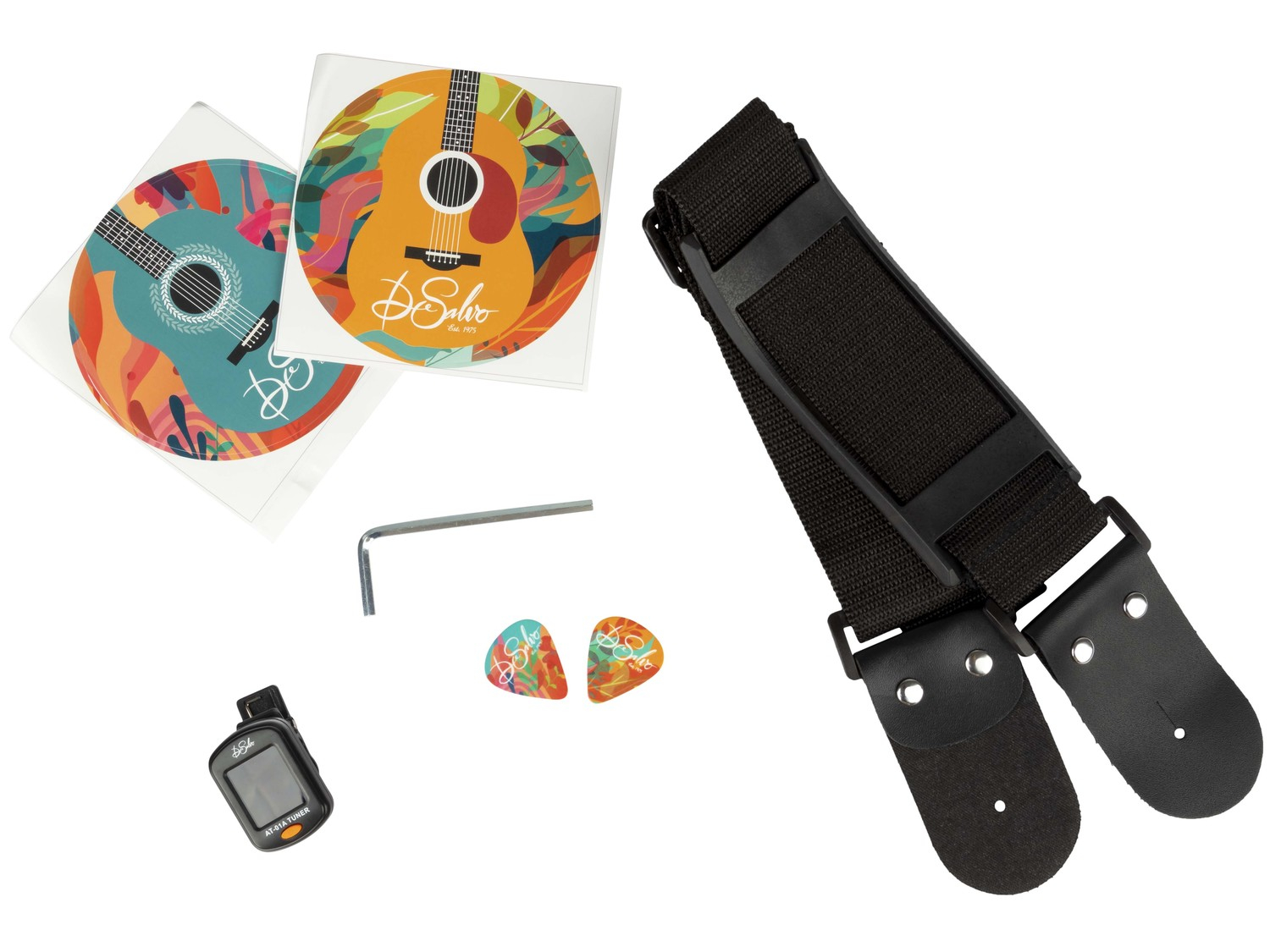 DE SALVO AG1NT CHITARRA ACUSTICA DREADNOUGHT NATURAL 4-4 + ACCESSORI