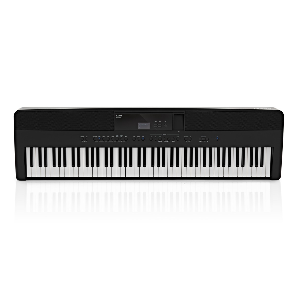 KAWAI ES520 BLACK PIANOFORTE DIGITALE 88 TASTI PESATI COLORE NERO
