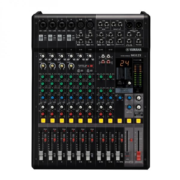 YAMAHA MG12X CV MIXER STEREO 12 CANALI CON ALIMENTAZIONE PHANTOM ED EFFETTI
