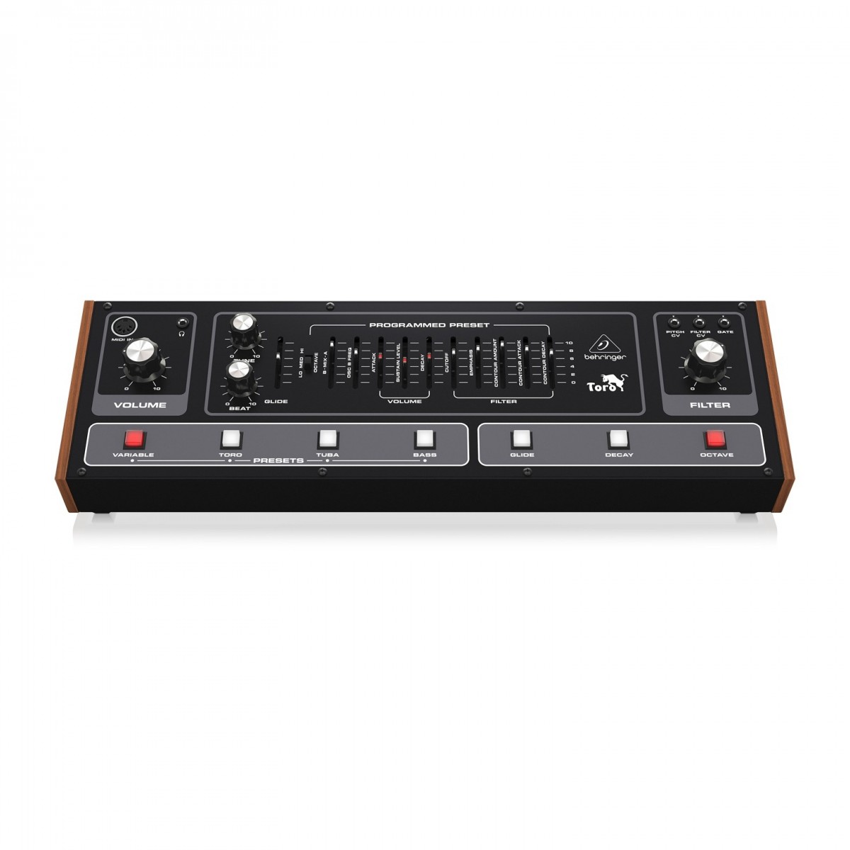 BEHRINGER TORO SINTETIZZATORE DI BASSI ANALOGICO 2 VCO FILTRO LADDER E PRESET