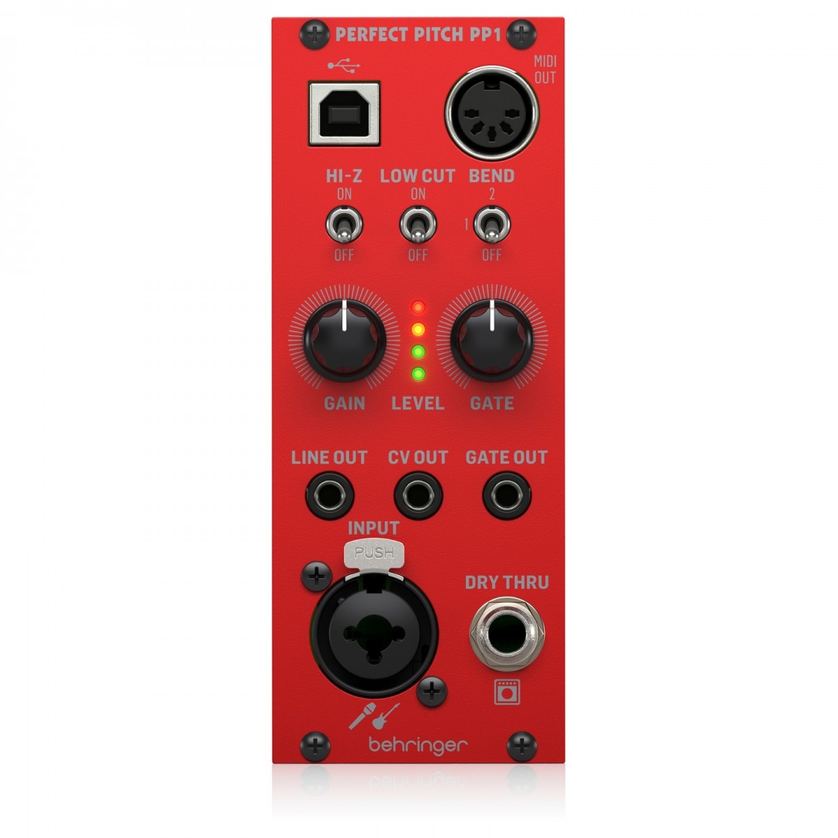 BEHRINGER PERFECT PITCH PP1 MODULO CONVERTITORE CHITARRA-AUDIO IN MIDI USB CV PER EURORACK