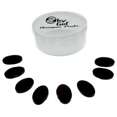 SKY GEL DAMPER PADS ONYX BLACK CONFEZIONE DI 8 SORDINE NERE LAVABILI PER PELLI E PIATTI