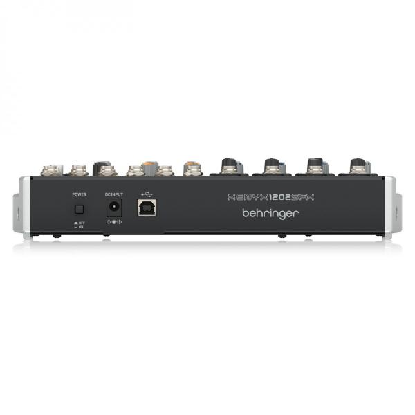 BEHRINGER XENYX 1202SFX MIXER 12 INPUT EFFETTI KLARK TEKNIK INTERFACCIA USB