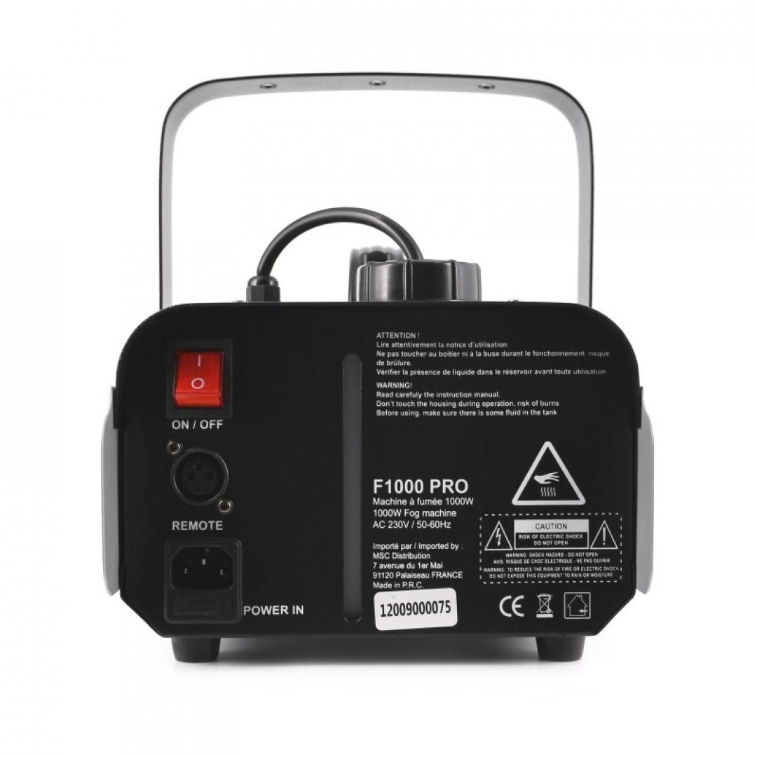 BOOMTONE DJ F1000 PRO MACCHINA DEL FUMO 1000 WATT CON TELECOMANDO WIRELESS + CABLATO