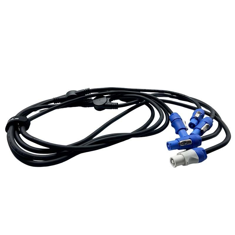 ATOMIC PRO CAVO SPLITTER MOLTIPLICATORE DA POWERCON IN A 4 X POWERCON OUT