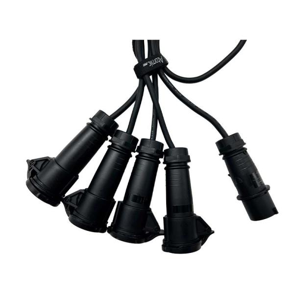 ATOMIC PRO CAVO SPLITTER MOLTIPLICATORE DA SPINA CEE MONOFASE 16A 3P A 4 PRESE