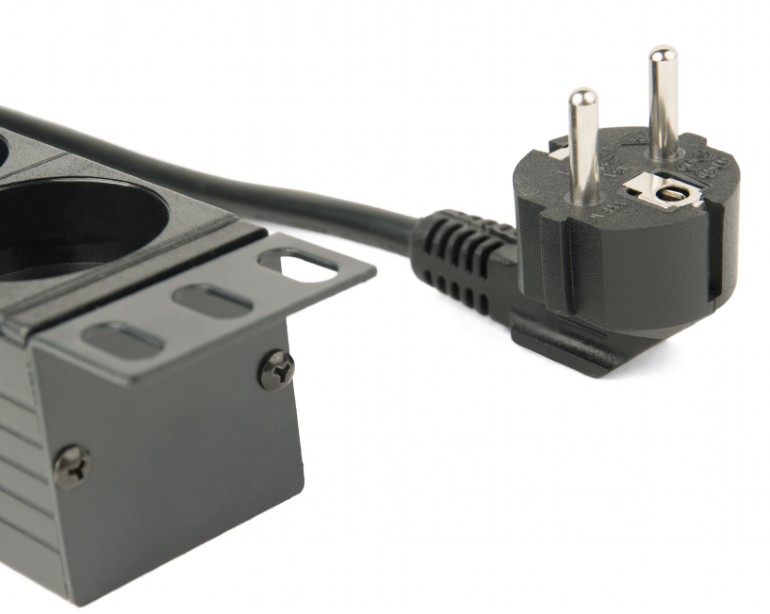 ENERGENIE EG-PDU-014 MULTIPRESA DA 1U RACK 8 PRESE SCHUKO PULSANTE LUMINOSO CON COVER E CAVO 3 MT