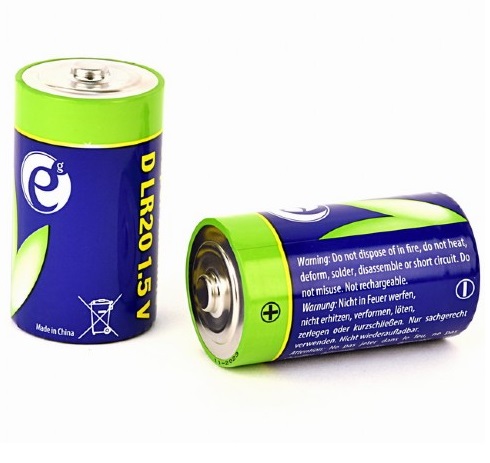 ENERGENIE EG-BA-LR20-01 BATTERIE ALCALINE LR20 (D) CONFEZIONE DA 2 PEZZI