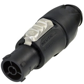 NEUTRIK NAC3FX W-TOP TRUE-1 CONETTORE POWERCON IN FEMMINA DI INGRESSO 3 POLI CON SISTEMA DI BLOCCAGGIO