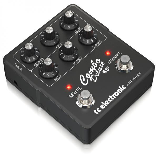 TC ELECTRONIC COMBO DELUXE '65 PREAMP PEDALE PREAMPLIFICATORE 2-CANALI CON RIVERBERO PER CHITARRA