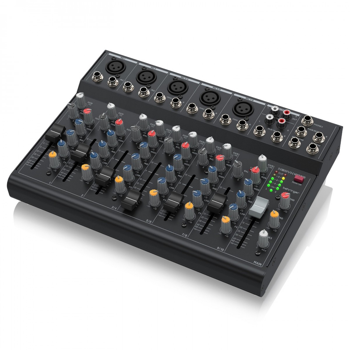 BEHRINGER XENYX 1003B MIXER 10 CANALI PHANTOM POWER +48V ANCHE A BATTERIE