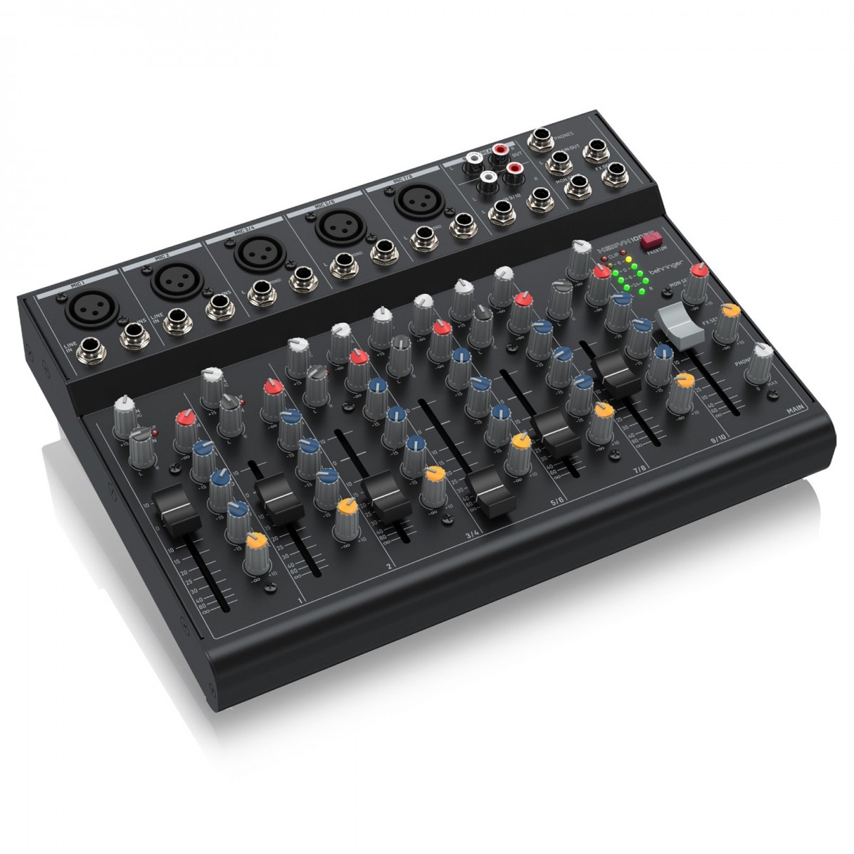 BEHRINGER XENYX 1003B MIXER 10 CANALI PHANTOM POWER +48V ANCHE A BATTERIE