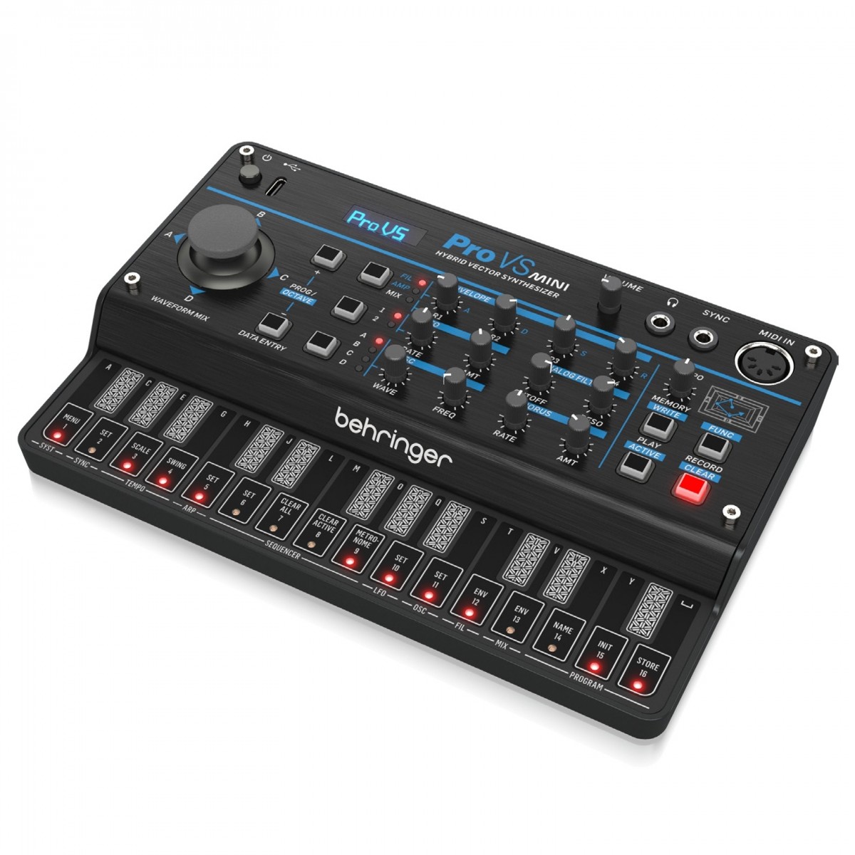 BEHRINGER PRO VS MINI SINTETIZZATORE IBRIDO POLIFONICO 4 VOCI 27 TASTI DINAMICI