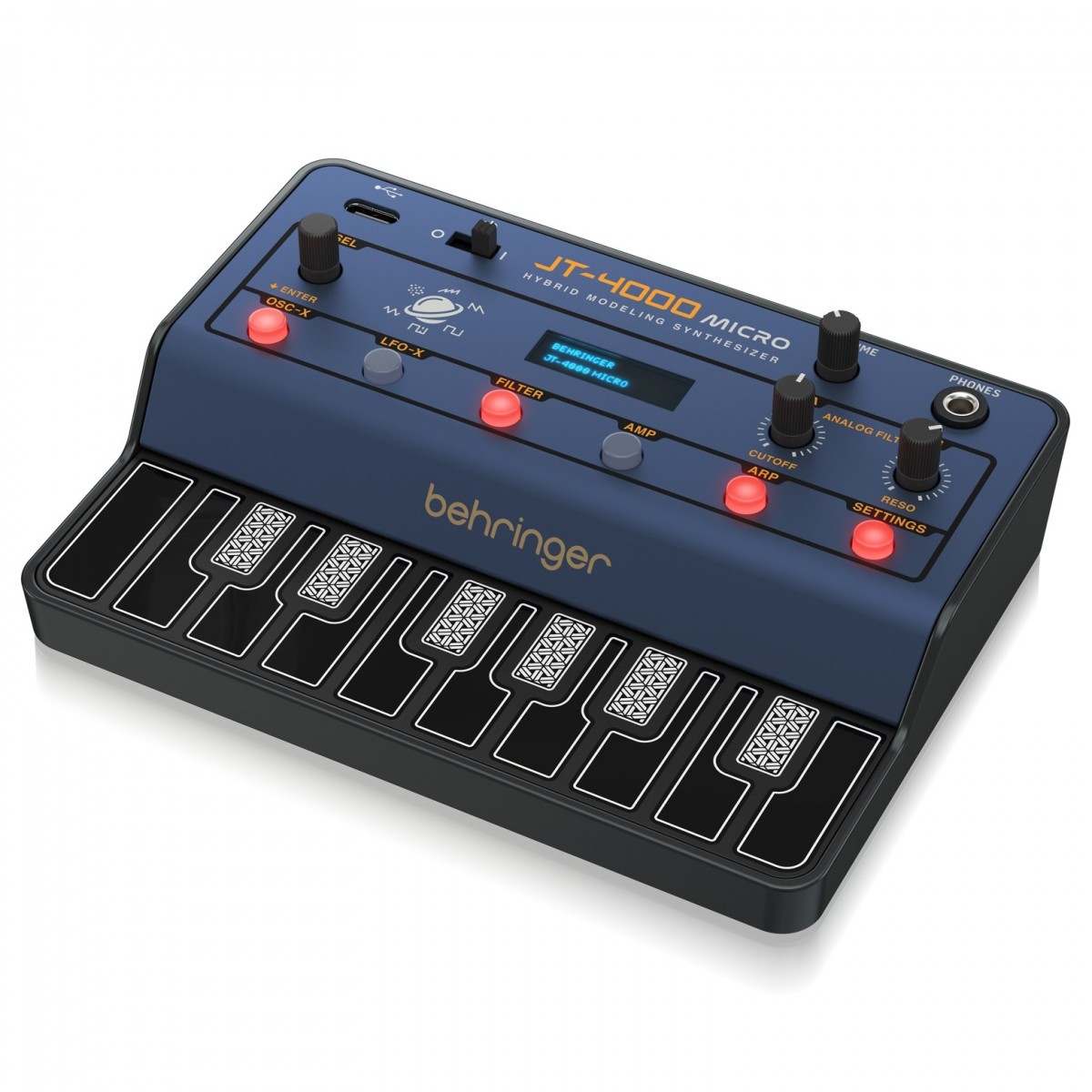 BEHRINGER JT-4000 MICRO SINTETIZZATORE 4 VOCI 2 OSCILLATORI 16 TASTI DINAMICI