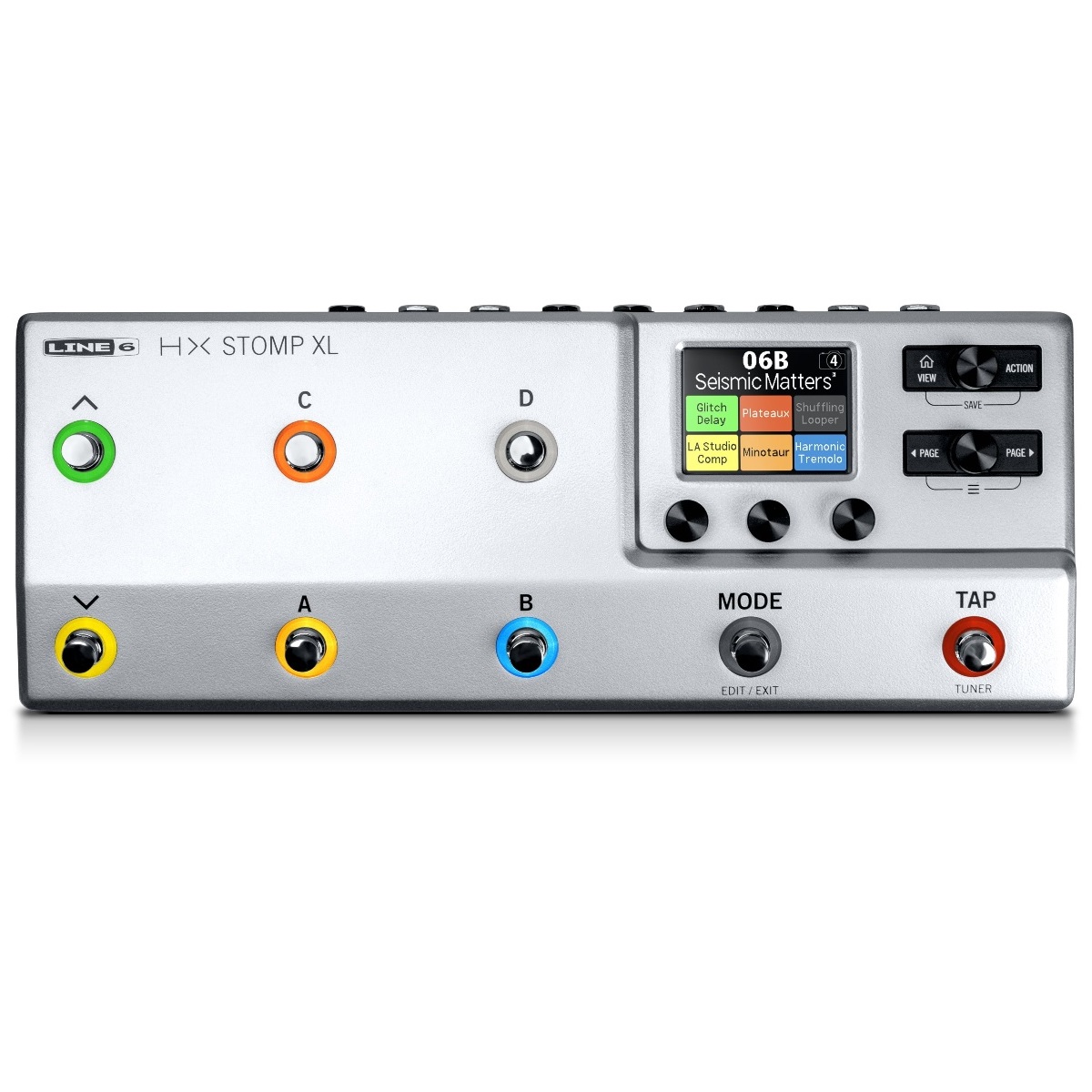 LINE 6 LINE6 HX STOMP XL SILVER PEDALIERA MULTIEFFETO PER CHITARRA 8 INTERRUTTORI SIMULAZIONI AMPLIFICATORI CABINET