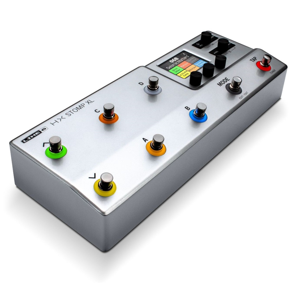 LINE 6 LINE6 HX STOMP XL SILVER PEDALIERA MULTIEFFETO PER CHITARRA 8 INTERRUTTORI SIMULAZIONI AMPLIFICATORI CABINET