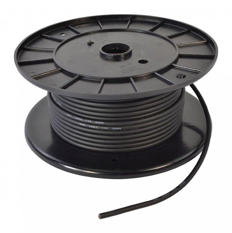 COBRA CWD5C CAVO DMX DA CABLARE 4 POLI + GARZA 110OHM COLORE NERO