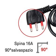 ROSI EMILIA RS94073 MULTIPRESA 4 USCITE SCHUKO+10A+16A INTERRUTTORE LUMINOSO CAVO 1 5MT