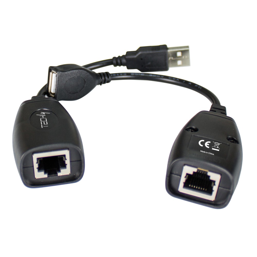 TECHLY IUSB-EXTENDTY5 COPPIA DI EXTENDER USB FINO A 50 METRI SU CAVO CAT 5E - 6