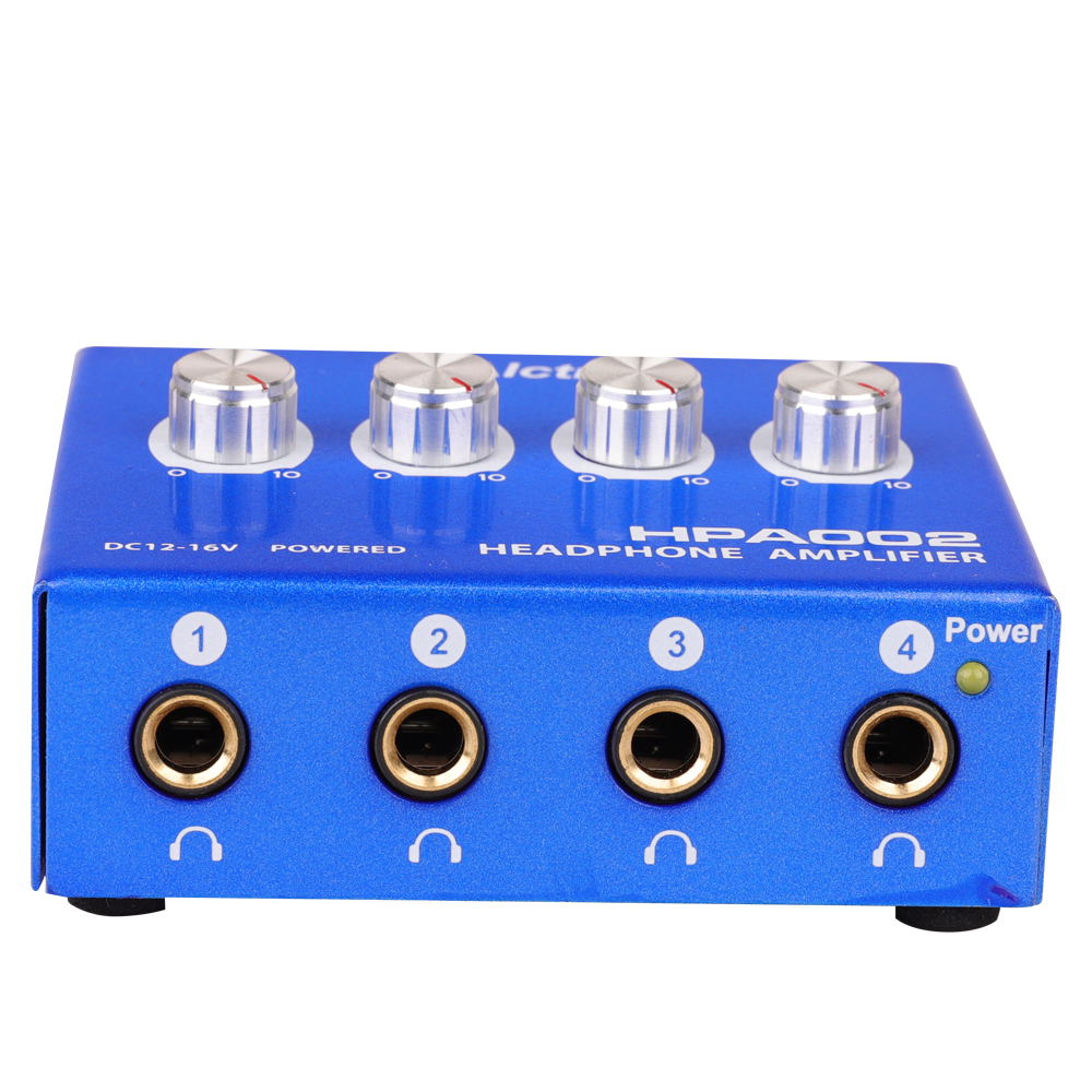ALCTRON HPA002 PREAMPLIFICATORE CUFFIE 4 CANALI AMPLIFICATORE CUFFIA 4 INGRESSI + ALIMENTATORE