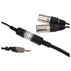 PRONOMIC ANE10-1 5JX CAVO CON ELIMINATORE DI RUMORE DA MINI JACK STEREO 3 5MM A 2 X XLR MASCHI