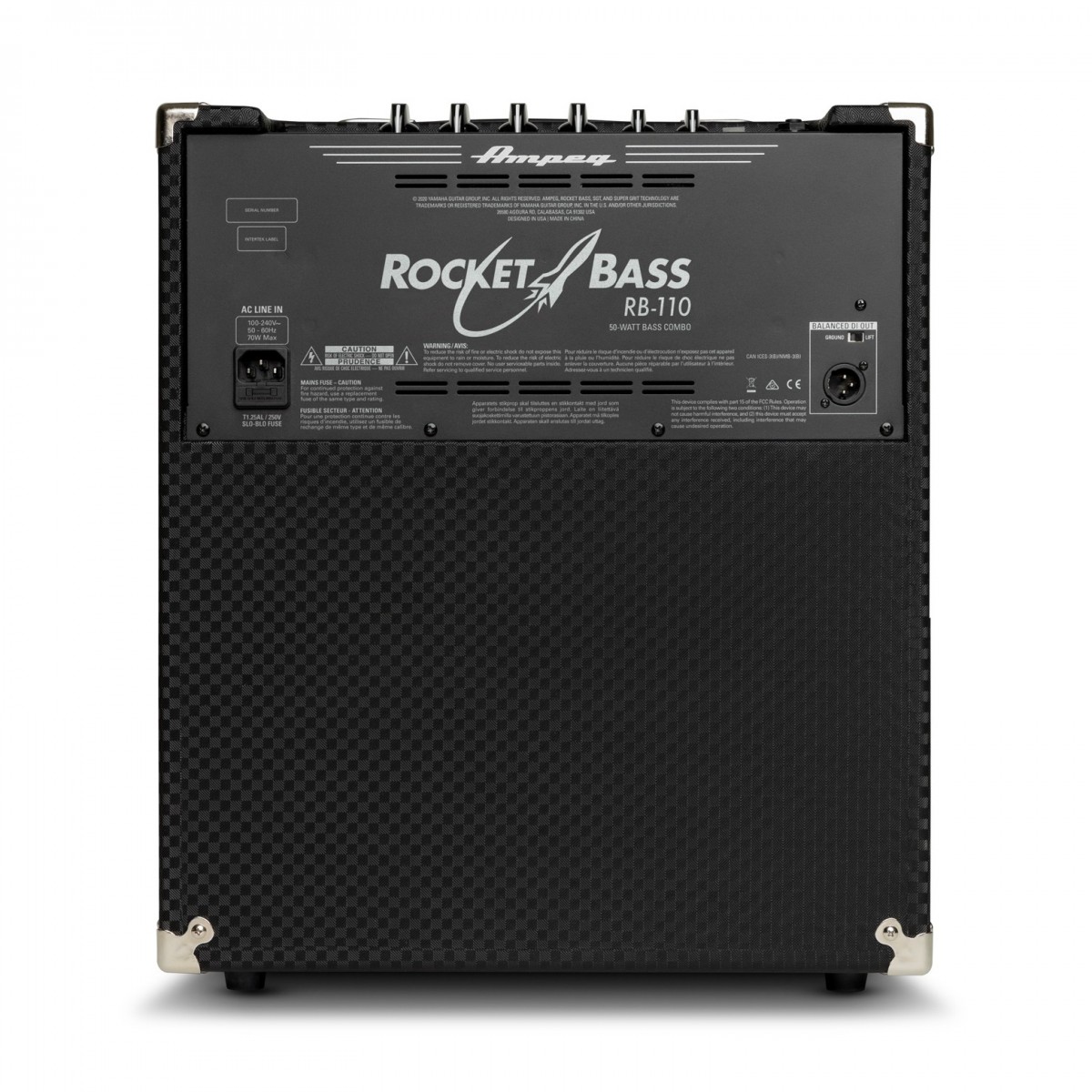AMPEG ROCKET BASS RB110 AMPLIFICATORE COMBO PER BASSO 10" 50 WATT CON INGRESSO AUX E USCITA CUFFIE