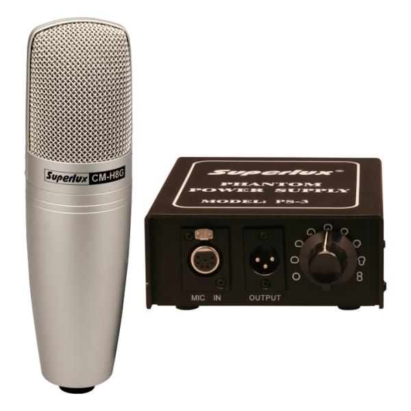 SUPERLUX CHM8G MICROFONO DA STUDIO VALVOLARE CON DOPPIO DIAGRAMMA POLARE