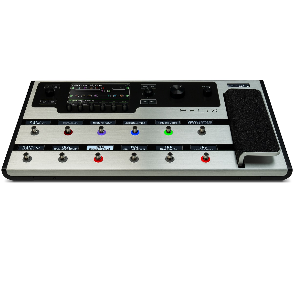 LINE 6 LINE6 HELIX PLATINUM LIMITED EDITION PEDALIERA MULTIEFFETTO PER CHITARRA PEDALE DI ESPRESSIONE 12 SWITCH