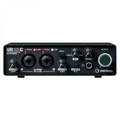 STEINBERG UR22C GREEN INTERFACCIA AUDIO USB 3 0 MIDI 2 CANALI CON D-PRE 24BIT 192Khz COLORE VERDE