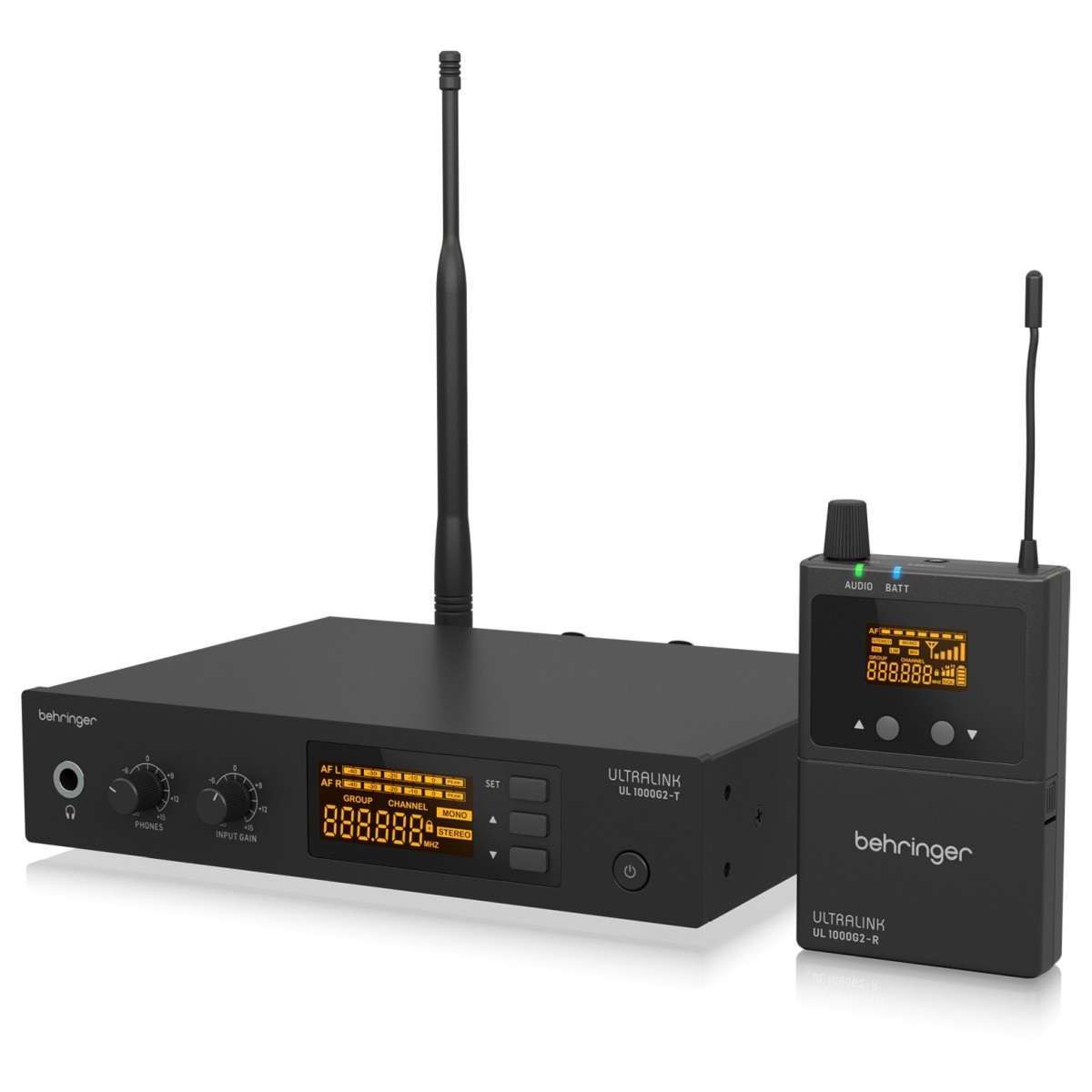 BEHRINGER UL1000G2 IN EAR MONITOR SYSTEM WIRELESS UHF STEREO A DOPPIA BANDA