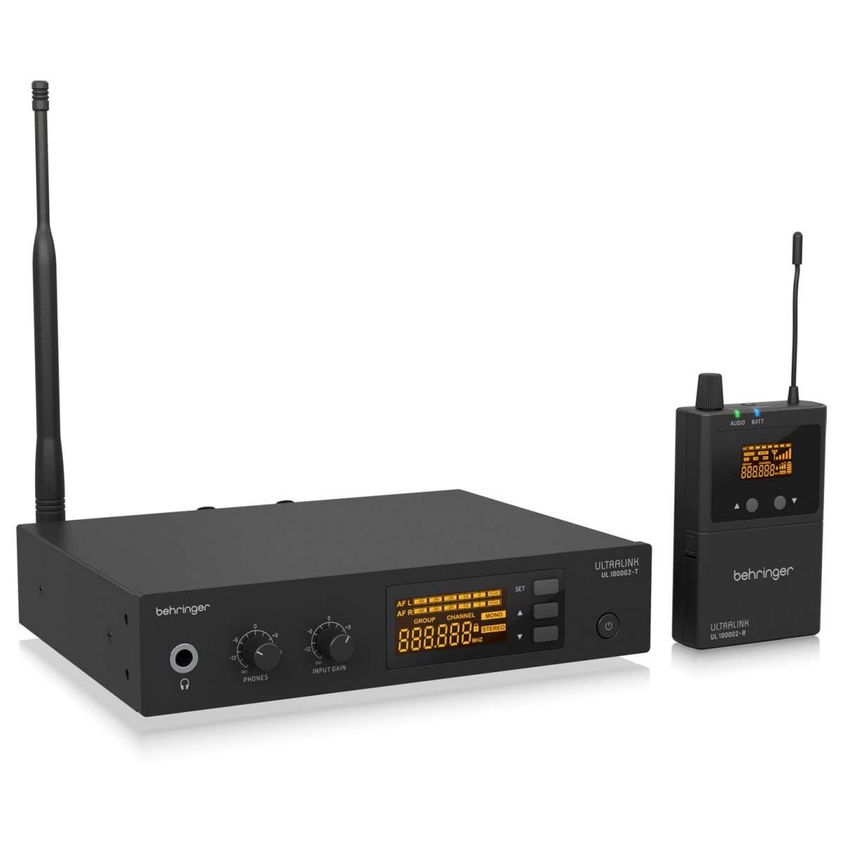 BEHRINGER UL1000G2 IN EAR MONITOR SYSTEM WIRELESS UHF STEREO A DOPPIA BANDA