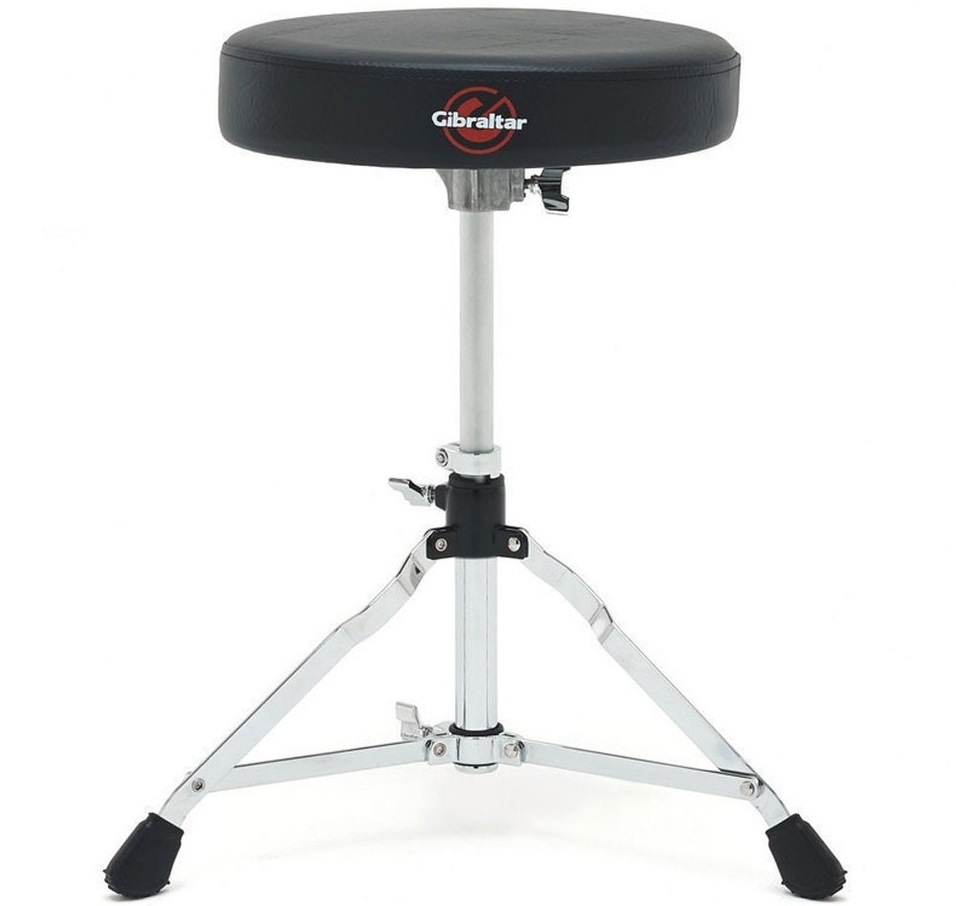 GIBRALTAR 5608 SGABELLO PER BATTERIA ALEZZA REGOLABILE SEDUTA IMBOTTITA 6 CM