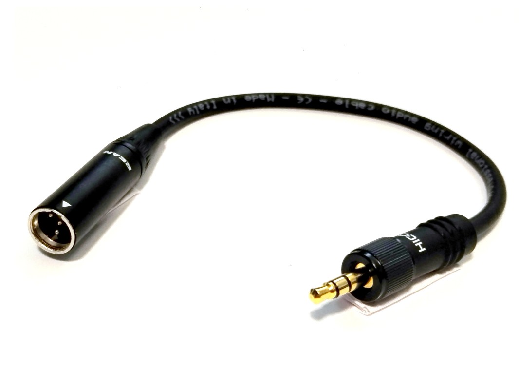 EXTREME CAVO ADATTATORE DA SHURE TQG MINI CANNON 4 POLI NEUTRIK REAN MASCHIO A MINI JACK 3 5 SENNHEISER EW MASCHIO