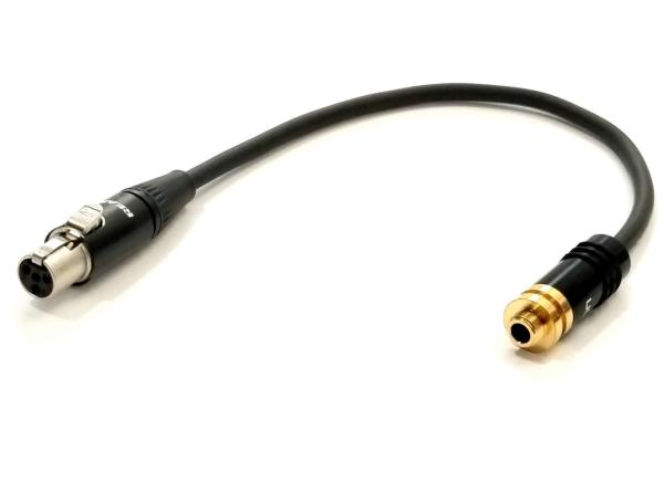 EXTREME CAVO ADATTATORE DA MINI JACK 3 5 SENNHEISER EW FEMMINA A SHURE TQG MINI CANNON 4 POLI FEMMINA