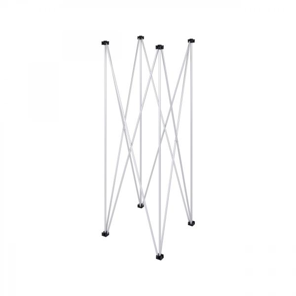 EXTREME STRUTTURA A RAGNO 50 X 50 CM IN ACCIAIO ANODIZZATO 4 PUNTI DI APPOGGIO ALTEZZA 160 CM