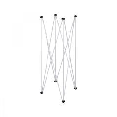 EXTREME STRUTTURA A RAGNO 50 X 50 CM IN ACCIAIO ANODIZZATO 4 PUNTI DI APPOGGIO ALTEZZA 160 CM