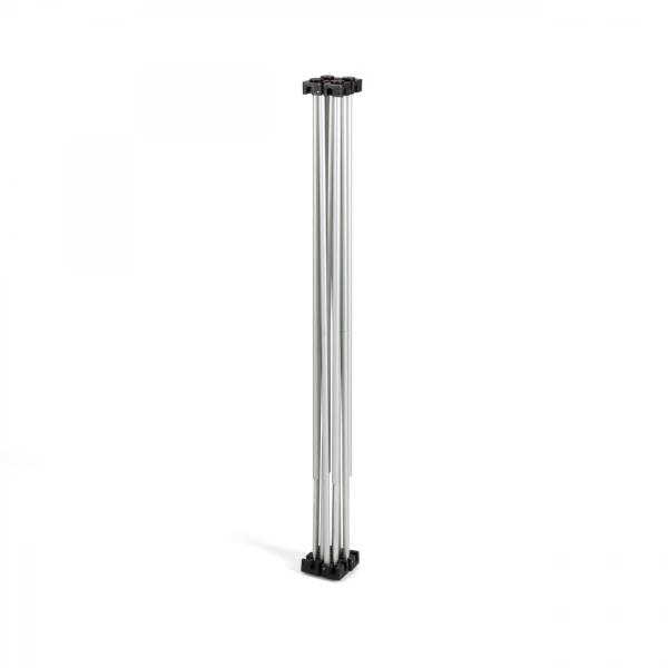 EXTREME STRUTTURA A RAGNO 50 X 50 CM IN ACCIAIO ANODIZZATO 4 PUNTI DI APPOGGIO ALTEZZA 160 CM