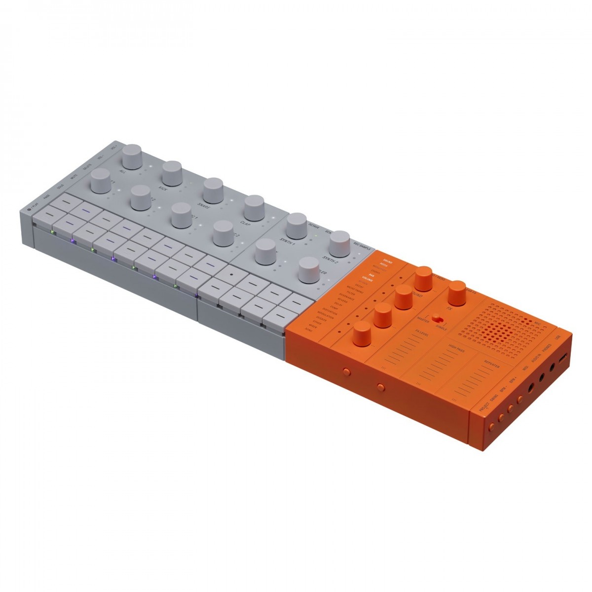 YAMAHA SEQTRAK ORANGE STUDIO DI PRODUZIONE MUSICALE PORTATILE ORANGE