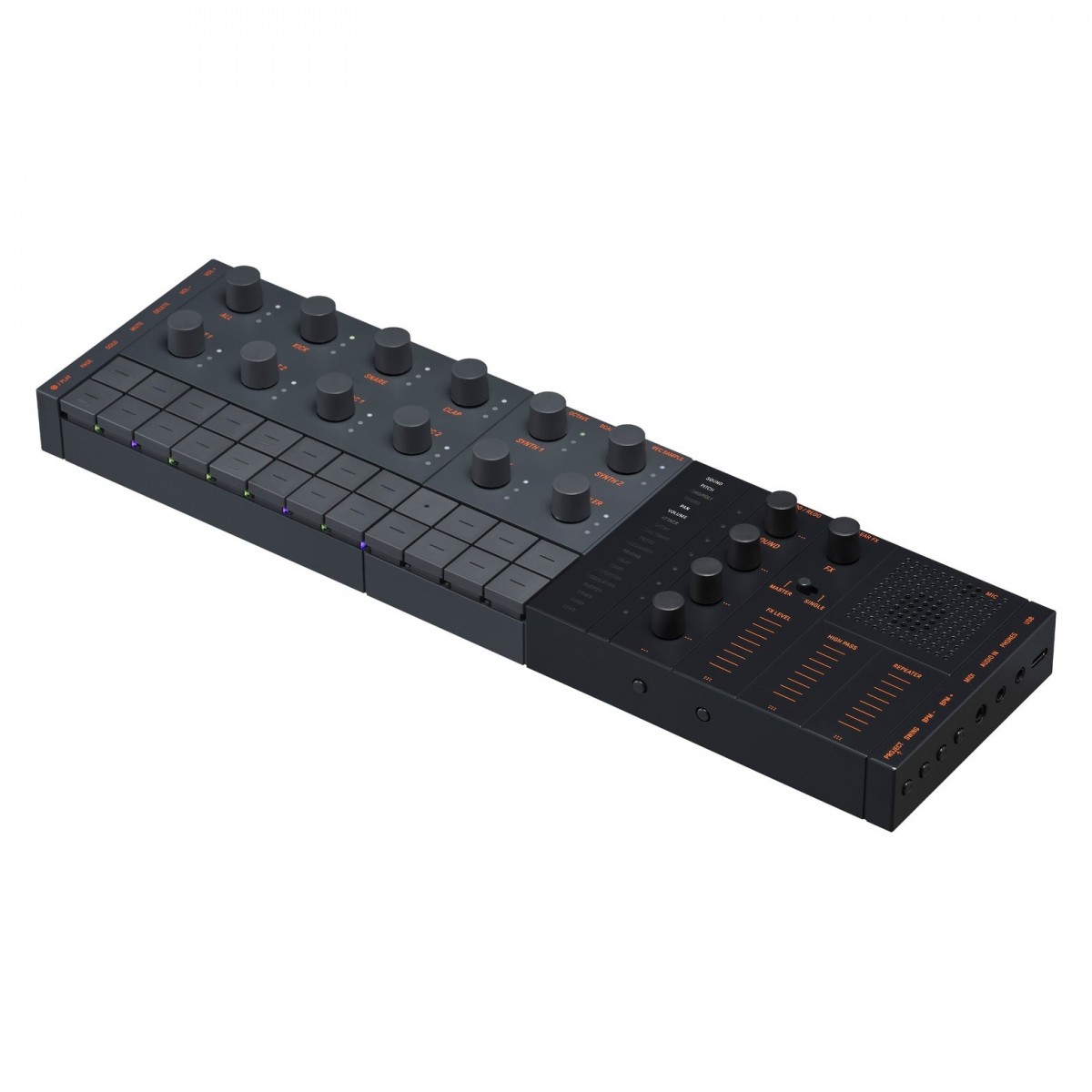 YAMAHA SEQTRAK BLACK STUDIO DI PRODUZIONE MUSICALE PORTATILE NERO