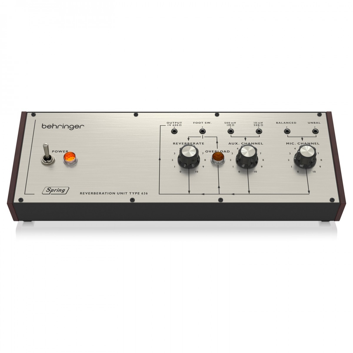 BEHRINGER SPRING REVERBERATION 646 RIVERBERO A MOLLE CON CIRCUITO DI OVERLOAD IN FORMATO EURORACK