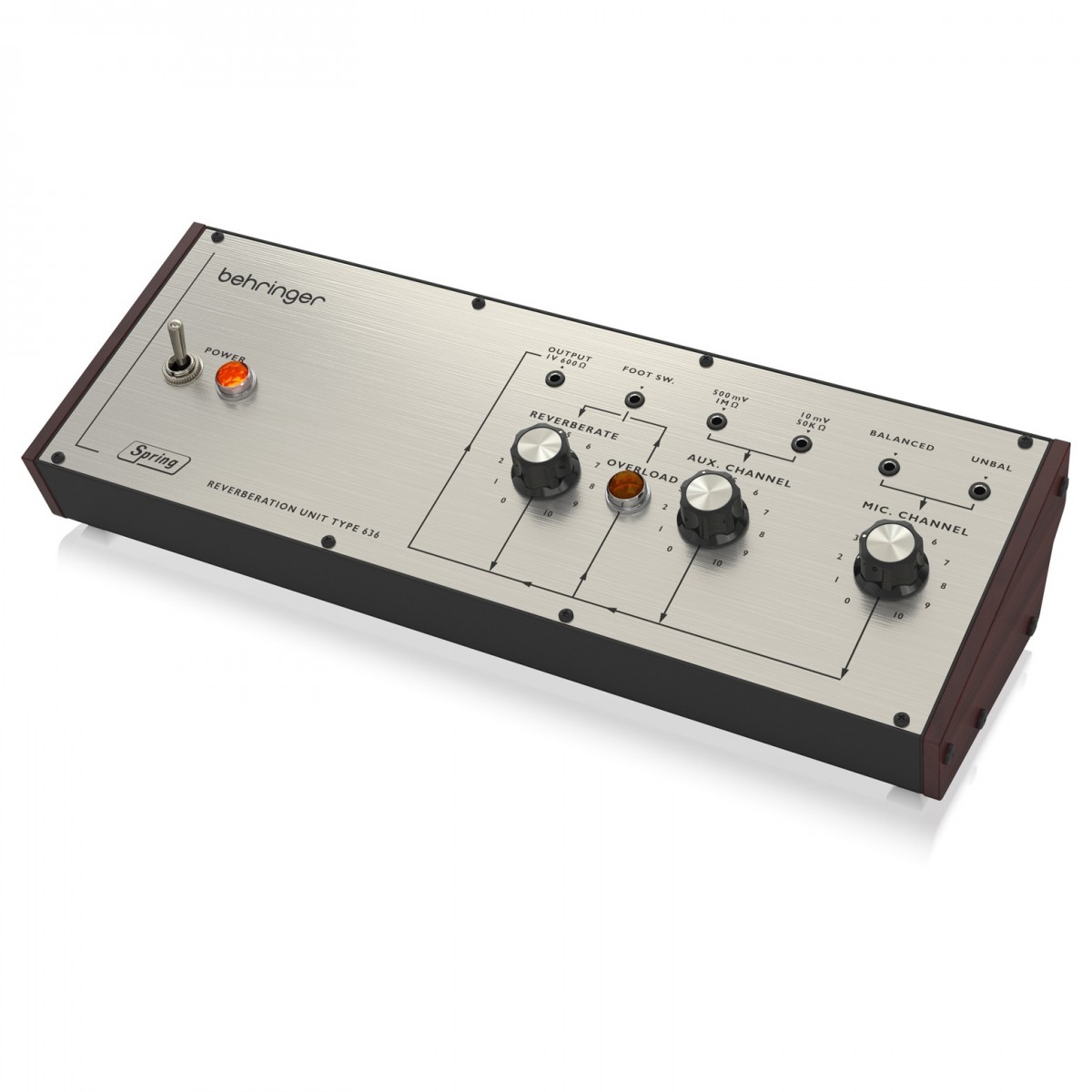 BEHRINGER SPRING REVERBERATION 646 RIVERBERO A MOLLE CON CIRCUITO DI OVERLOAD IN FORMATO EURORACK