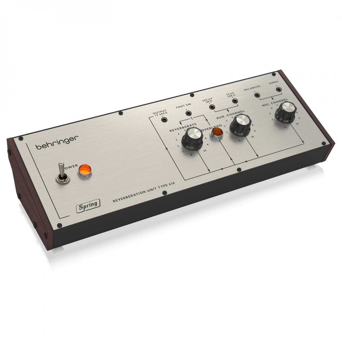 BEHRINGER SPRING REVERBERATION 646 RIVERBERO A MOLLE CON CIRCUITO DI OVERLOAD IN FORMATO EURORACK