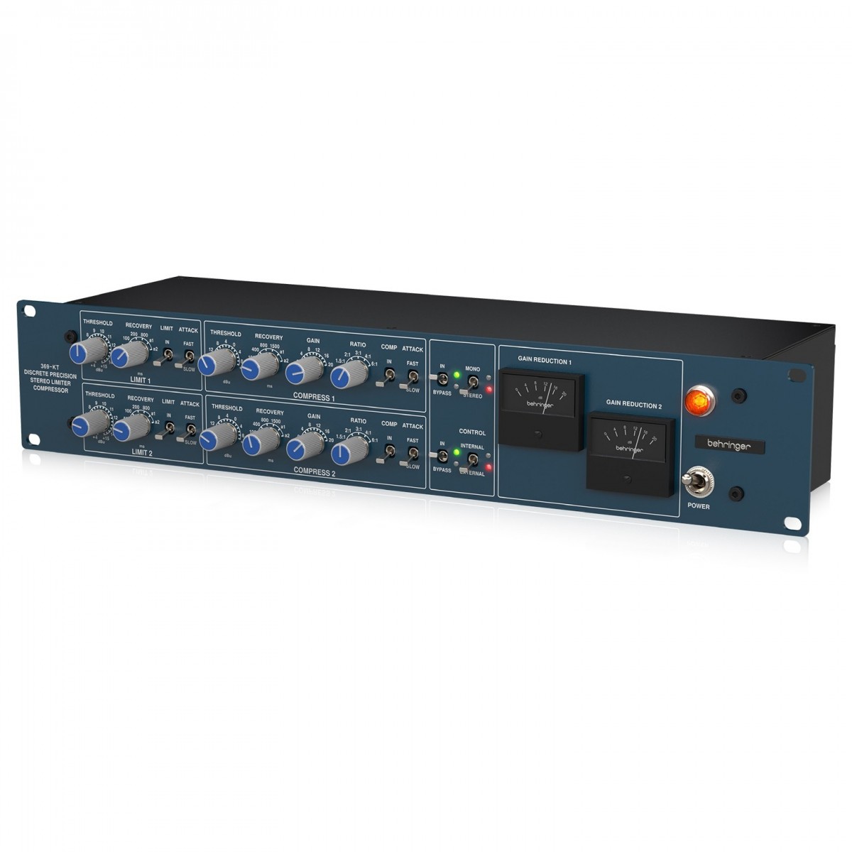BEHRINGER 369-KT COMPRESSORE E LIMITATORE 2 CANALI TRASFORMATORI MIDAS